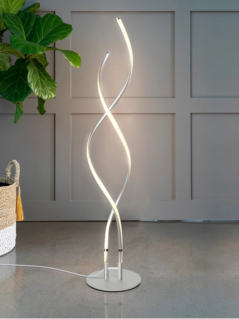 Embrace 60" Led Spiral 2-in-1 Floor or Table Lamp