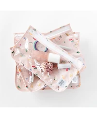 Bumkins Baby Girls Printed Travel Water Resistant Bag, Pack of 3