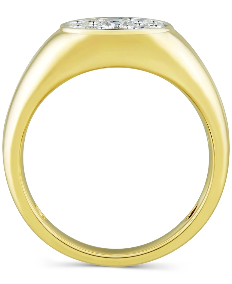 Grown With Love Men's Lab Grown Diamond Cluster Ring (1 ct. t.w.) in 10k Gold
