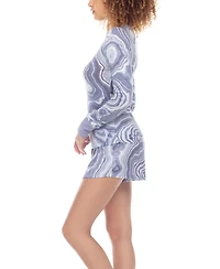 Honeydew Women's Star Seeker Brushed Jersey Short Lounge Set, 2 Piece