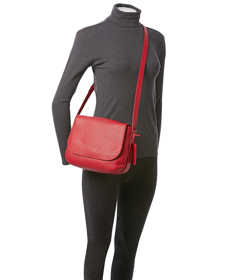 Mancini Women's Pebbled Amy Crossbody Handbag