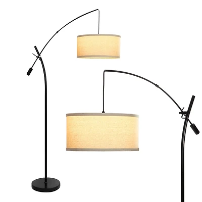 Grayson 84" Led Arc Floor Lamp with Adjustable Arm