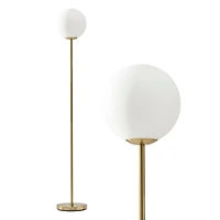 Luna Sophisticated Led Standing Floor Lamp with Frosted Glass Globe (65")