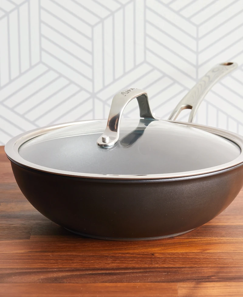 Anolon X Hybrid Nonstick Stir Fry Wok with Lid, 10"