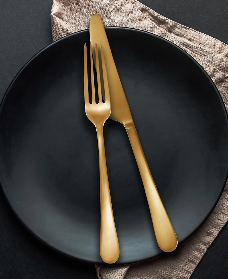 Hampton Forge Mirabella Satin Titanium 18/0 Stainless Steel 20 Piece Set, Service for 4