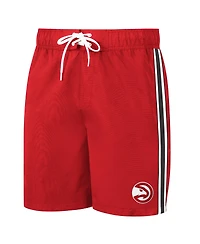 Men's G-iii Sports by Carl Banks Red Atlanta Hawks Sand Beach Volley Swim Shorts