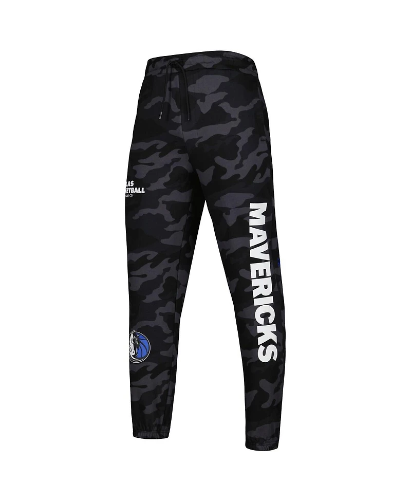 Men's New Era Black, Camo Dallas Mavericks Tonal Joggers