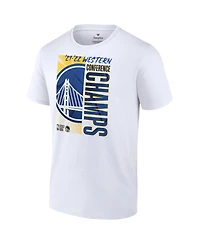 Men's Fanatics White Golden State Warriors 2022 Western Conference Champions Big and Tall Locker Room T-shirt