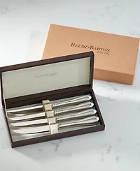 Reed & Barton Hammered Antique Like 4 Pieces Steak Knife Set