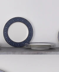 Noritake Infinity Blue 4 Piece Salad Plate Set, Service for 4