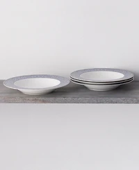 Noritake Infinity Blue 4 Piece Soup Bowl Set 12 oz, Service for 4