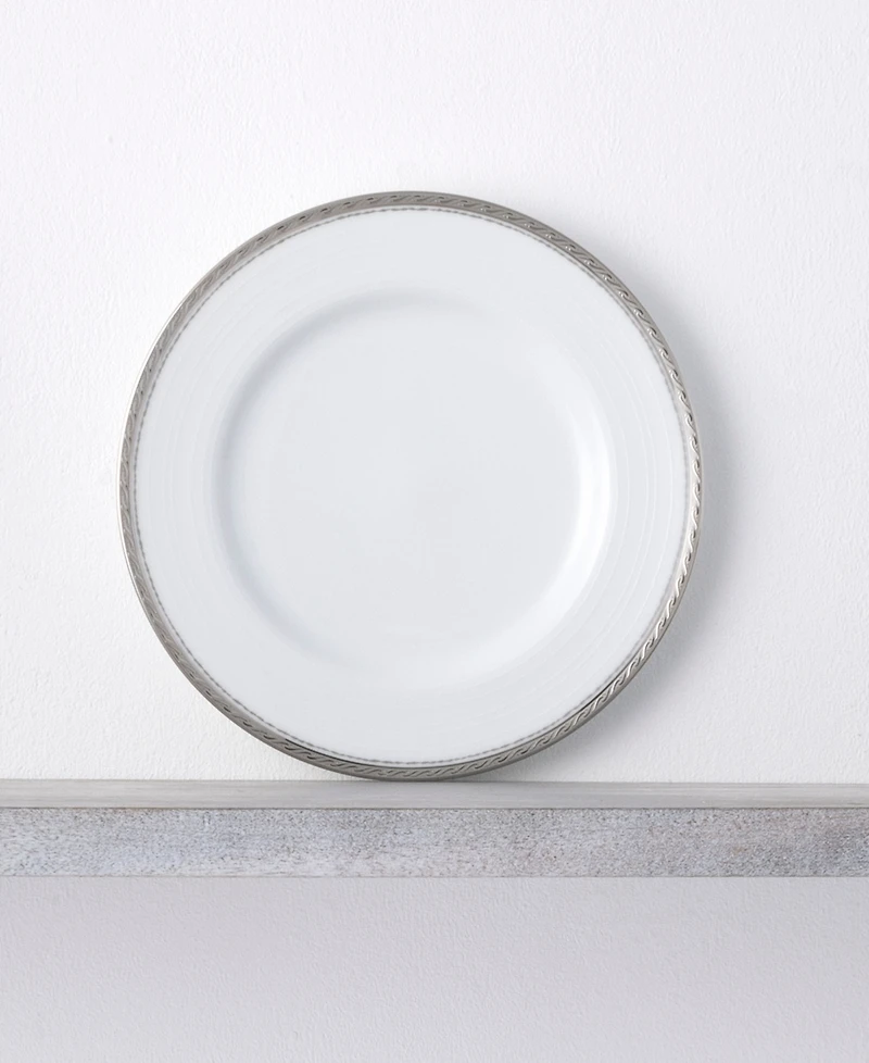 Noritake Whiteridge Platinum Set Of 4 Salad Plates, 8-1/4"