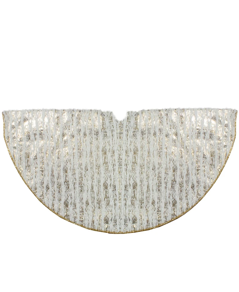 Northlight Wood Grain Pattern Christmas Tree Skirt, 48"
