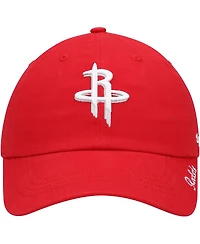 Women's '47 Red Houston Rockets Miata Clean Up Logo Adjustable Hat