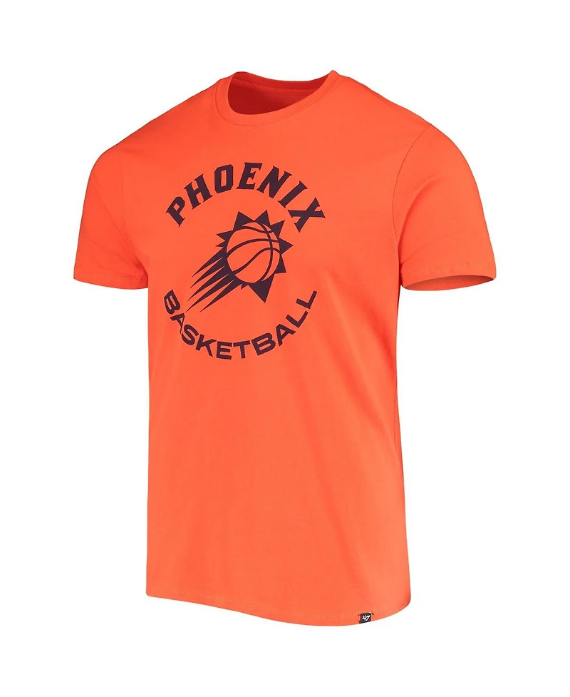 Men's '47 Brand Orange Phoenix Suns Basketball Super Rival T-shirt