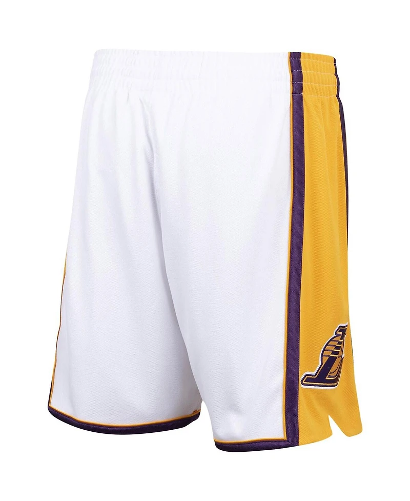 Men's Mitchell & Ness White Los Angeles Lakers 2009/10 Hardwood Classics Authentic Shorts