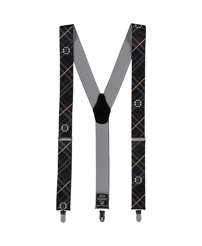 Men's Black Boston Bruins Suspenders