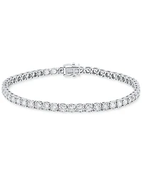 Grown With Love Men's Lab Grown Diamond Tennis Bracelet (5 ct. t.w.) in 10k White Gold