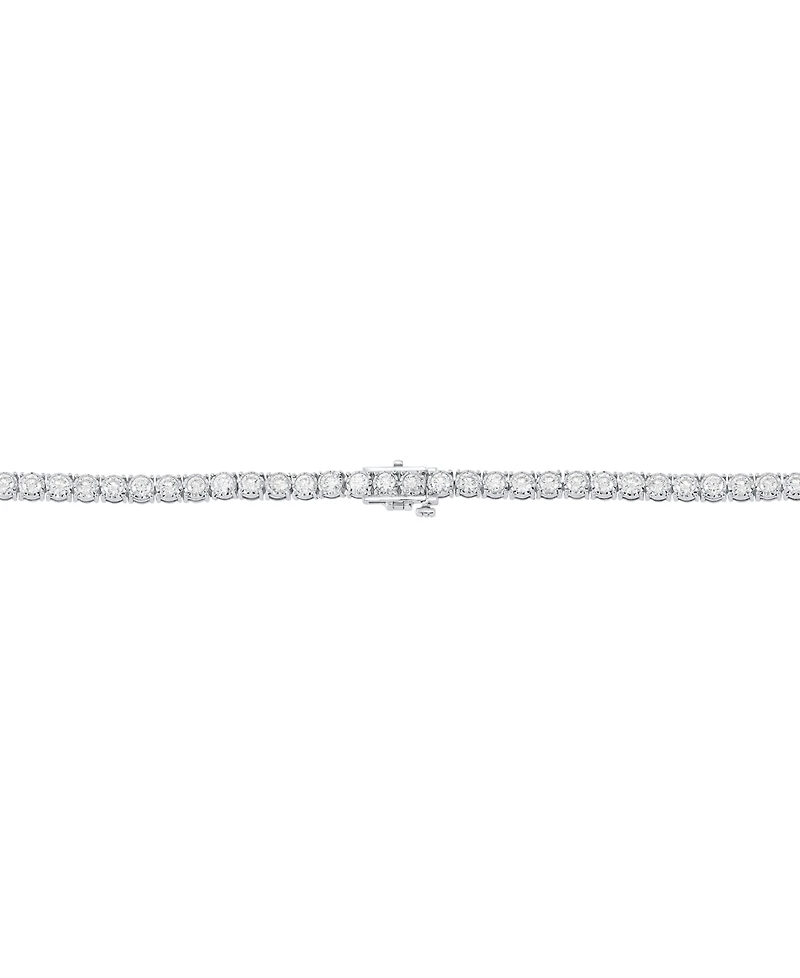 Grown With Love Men's Lab Grown Diamond 22" Tennis Necklace (10 ct. t.w.) in 10k White Gold