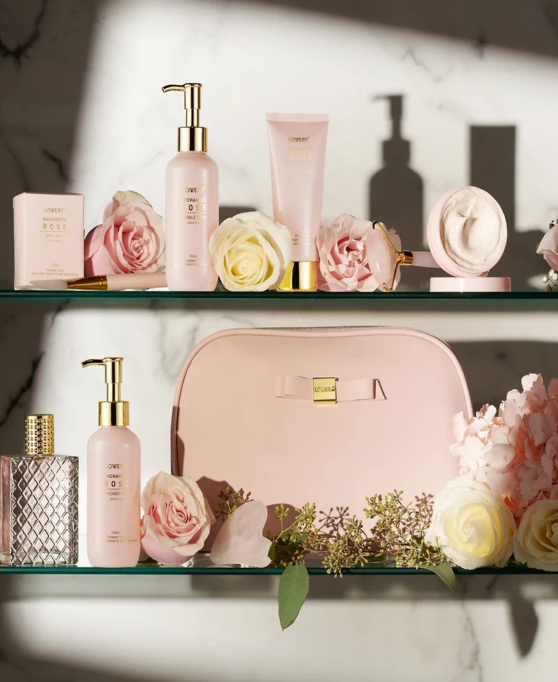 Lovery 10-Pc. Luxury Enchanted Rose Home Spa Gift Set