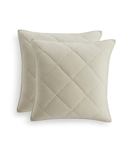 Hotel Collection Dobby Diamond 2-Pc. Sham Set, European, Exclusively at Macy's