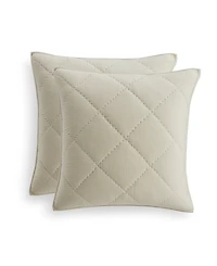 Hotel Collection Dobby Diamond 2-Pc. Sham Set, European, Exclusively at Macy's