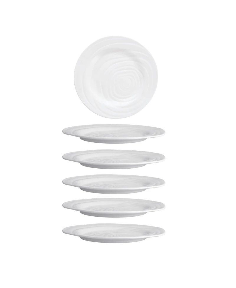 Fortessa Melamine Playa Blanca Plates, Set of 6