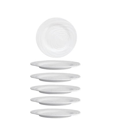 Fortessa Melamine Playa Blanca Plates, Set of 6