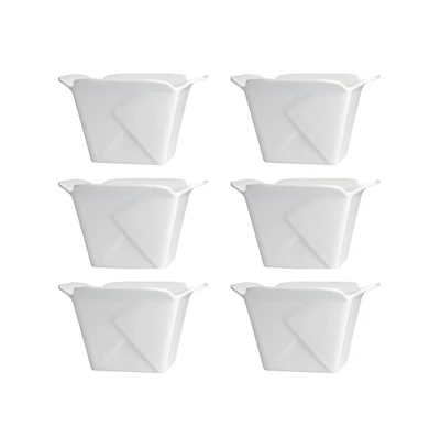 Fortessa Melamine Street Eats Take Out Bowls, Set of 6