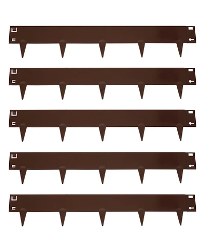 Outdoor Lawn and Garden Heavy-Duty Steel Metal Flexible Landscape Edging Borders - 16