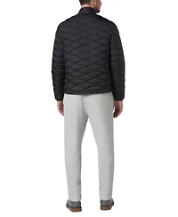 Marc New York Men's Racer Style Quilted Packable Jacket