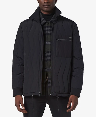 Marc New York Men's Floyd Zig-Zag Quilted Blouson Jacket