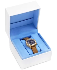Abingdon Co. Women's Jane Brown Leather Strap Watch 35mm