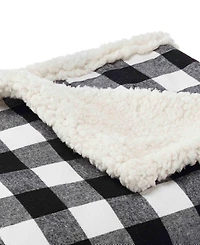 Eddie Bauer Cabin Plaid Cotton Yarn Dyed Flannel Pillow and Throw Set