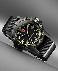 Luminox Men's Swiss Leatherback Sea Turtle Giant Dive Black Nato Strap Watch 44mm