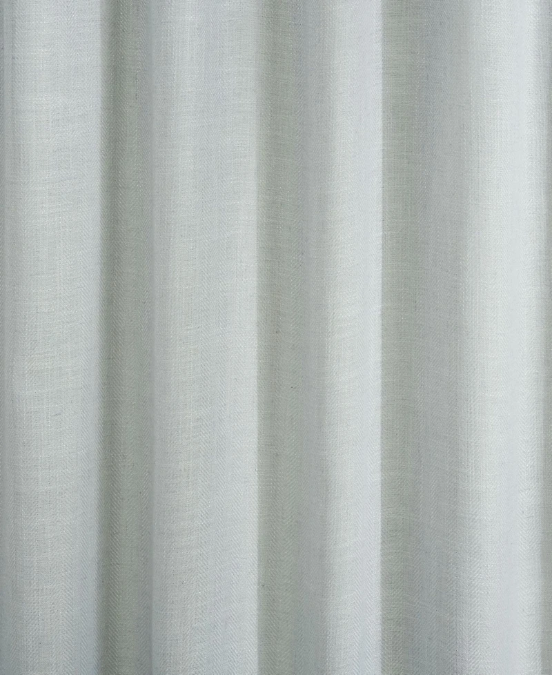 Lauren Ralph Lauren Linen Herringbone Total Blackout, Back Tab and Rod Pocket Single Curtain Panel