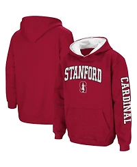 Youth Boys Colosseum Cardinal Stanford 2-Hit Team Pullover Hoodie