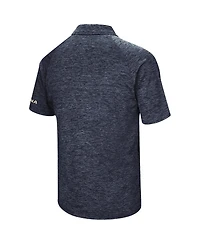 Men's Colosseum Heathered Navy Midshipmen Down Swing Polo Shirt