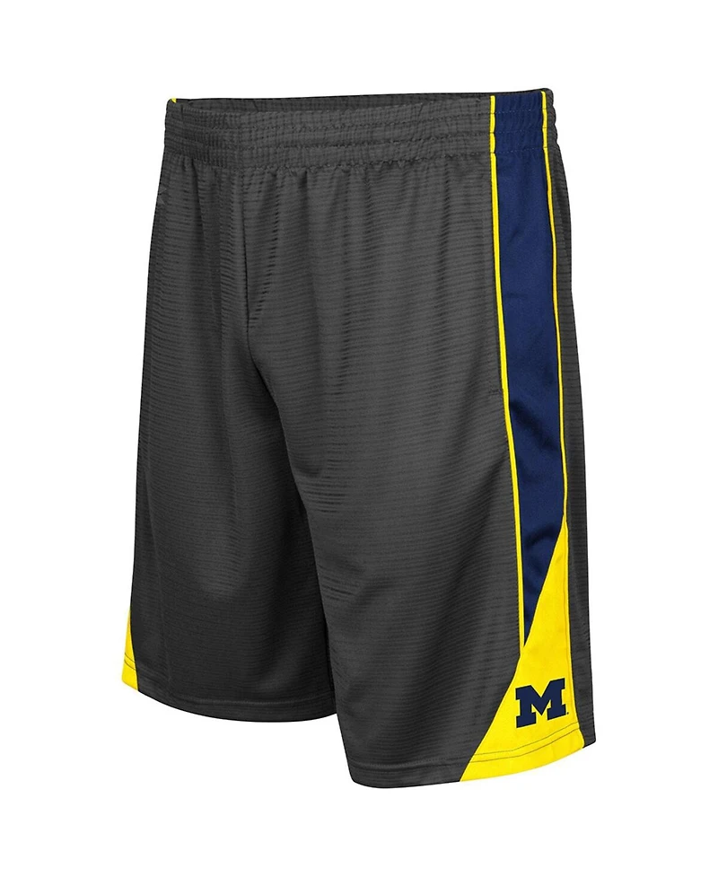 Men's Colosseum Charcoal Michigan Wolverines Turnover Shorts