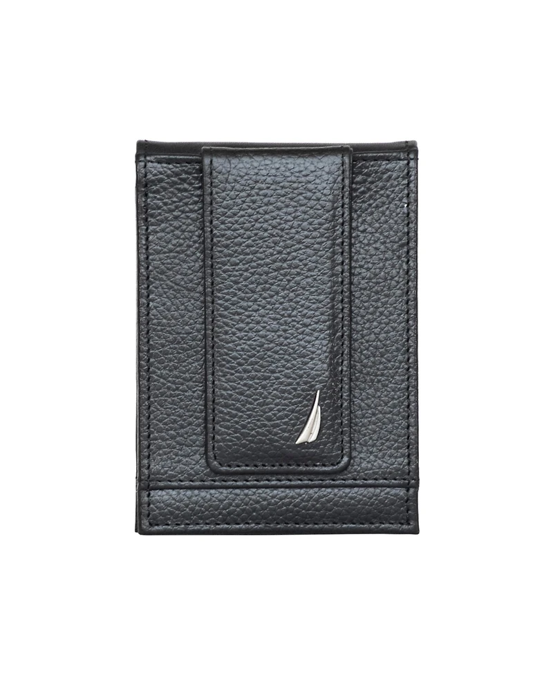 Nautica Men's Front Pocket Leather Wallet