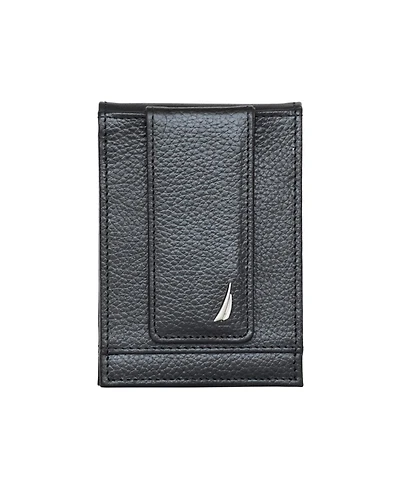 Nautica Men's Front Pocket Leather Wallet