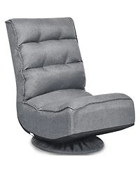 Gaming Chair Fabric 6-Position Folding Lazy Sofa 360 Degree