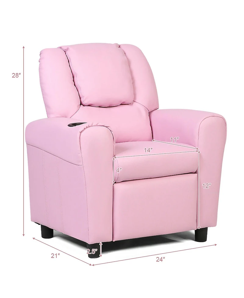 Kids Recliner Armchair Children's Furniture Sofa Couch Chair