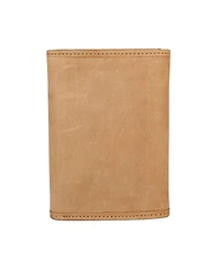 Lucky Brand Men's Flag Embossed Leather Trifold Wallet