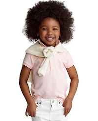 Polo Ralph Lauren Girls 2T-6X Short Sleeve Stretch Cotton Mesh Shirt