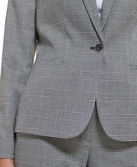 Tommy Hilfiger Women's Glen Plaid Single-Button Blazer