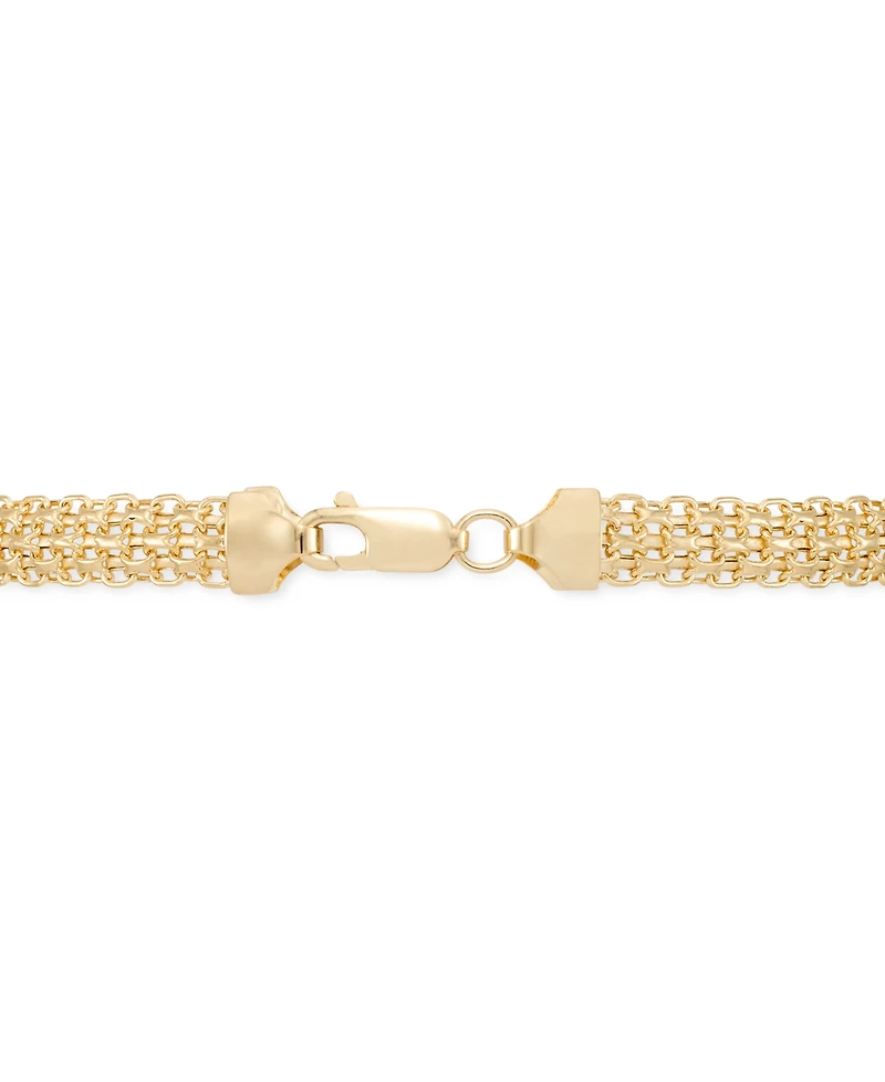 Italian Gold Bombay Bismark Chain Bracelet in 14k Gold
