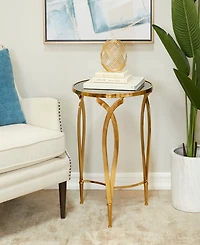 Rosemary Lane Metal Accent Table with Top, 20" x 20" x 27"