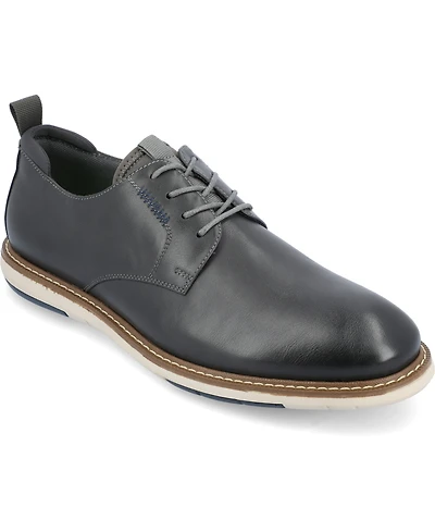 Vance Co. Men's Thad Tru Comfort Foam Lace-Up Round Toe Hybrid Dress Shoe