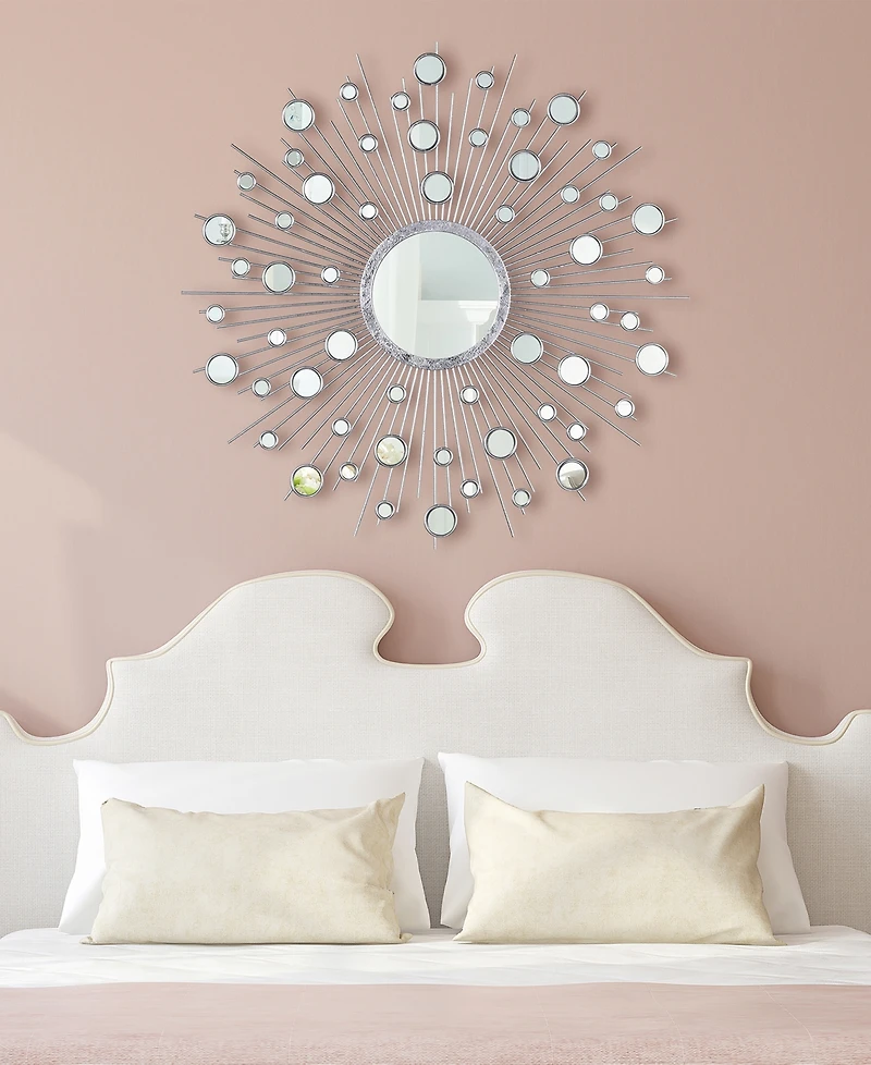 Empire Art Direct 'Milkyway I' Bling Round Wall Mirror, 36" x 36"